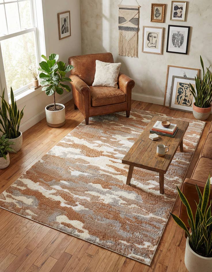 Detail image of 5' x 8' Sepia Rug