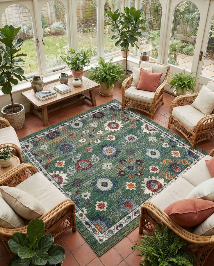 Detail image of 8' x 8' Isabella Square Rug