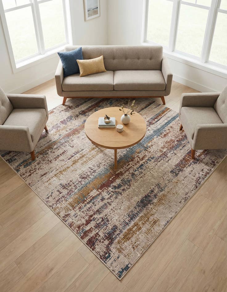 Detail image of 7' 10 x 7' 10 Deepa Square Rug