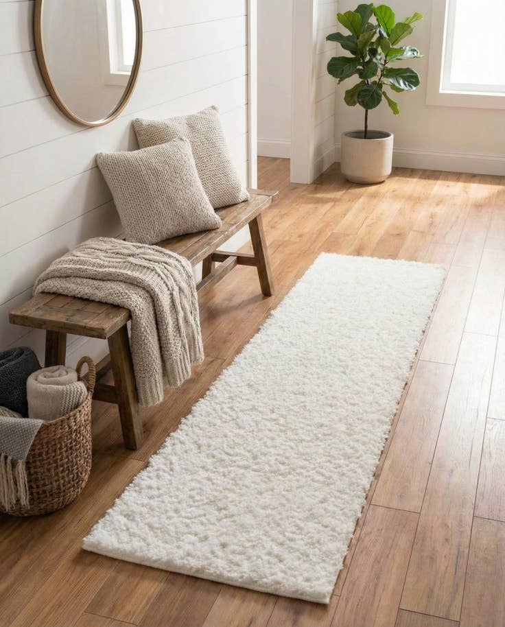 Detail image of 2' x 8' Zermatt Shag Runner Rug