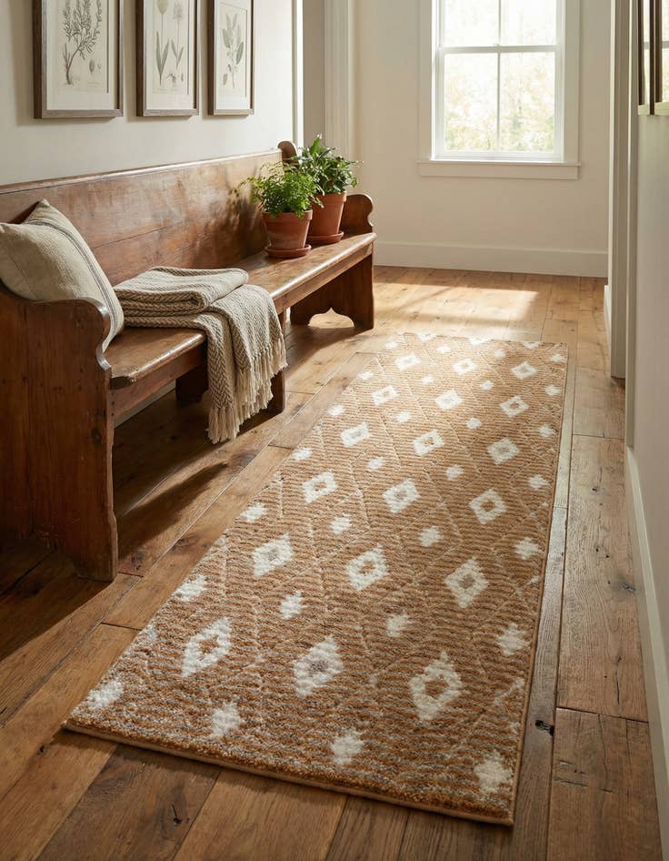 Detail image of 2' x 6' Sepia Runner Rug