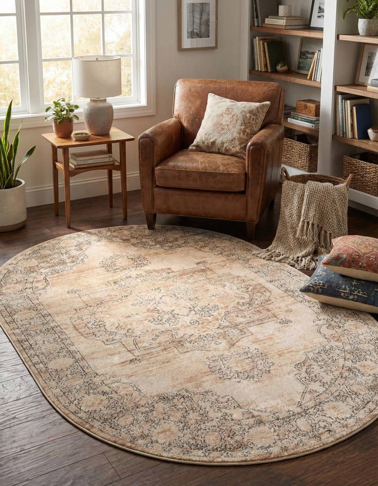 Detail image of 5' 3 x 8' Oregon Oval Rug