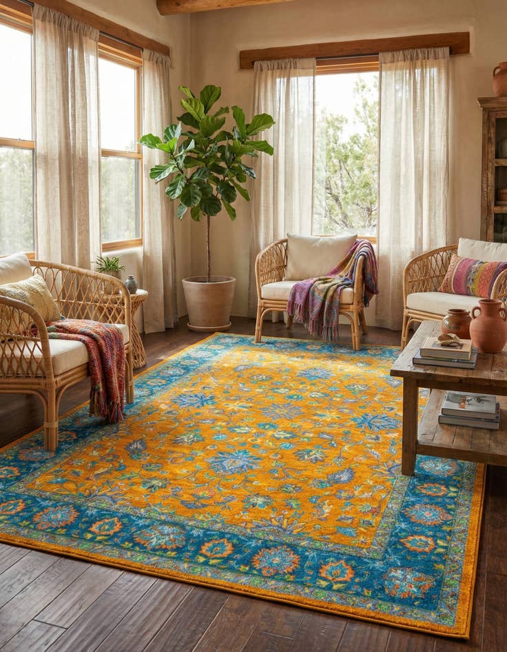 Detail image of 6' 7 x 9' Medina Rug