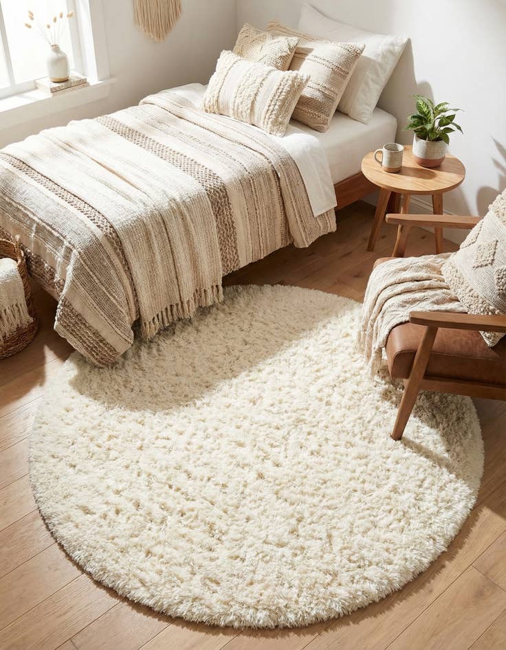 Detail image of 4' x 4' Infinity Shag Round Rug