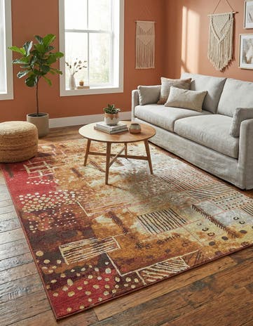 Easy-Clean Modern Indoor / Outdoor Rug