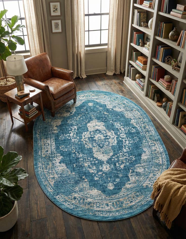 Detail image of 7' 10 x 10' Stockholm Oval Rug
