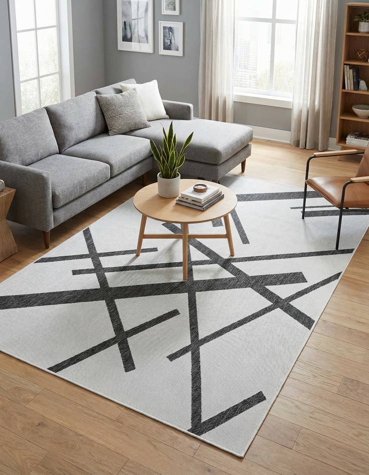 Detail image of 6' x 9' Washable Modern Indoor / Outdoor Rug