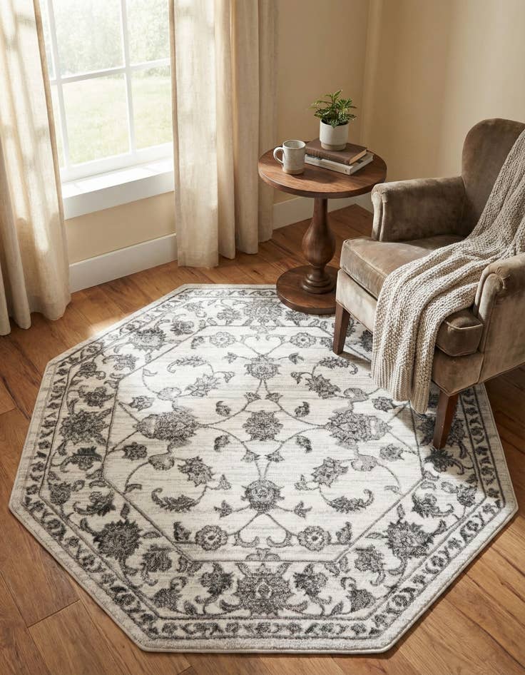 Detail image of 5' 3 x 5' 3 Boston Octagon Rug