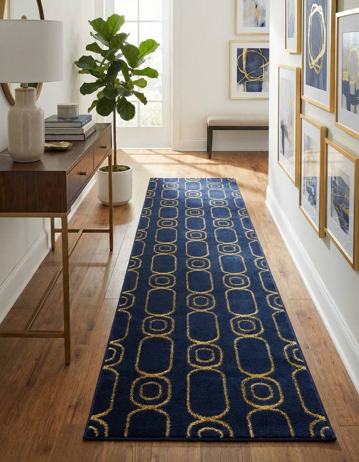 Detail image of 2' x 8' Vogue Geo Runner Rug