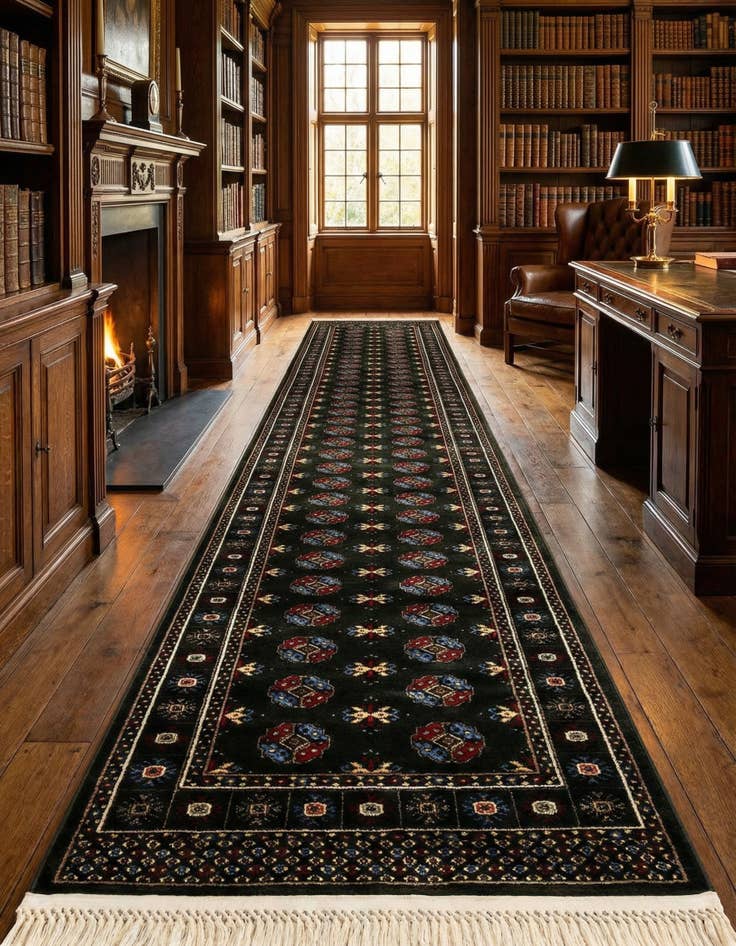 Detail image of 2' 7 x 12' Bokhara Runner Rug