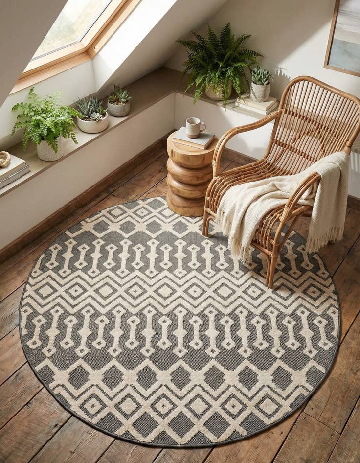 Detail image of 5' 3 x 5' 3 Arlo Round Rug