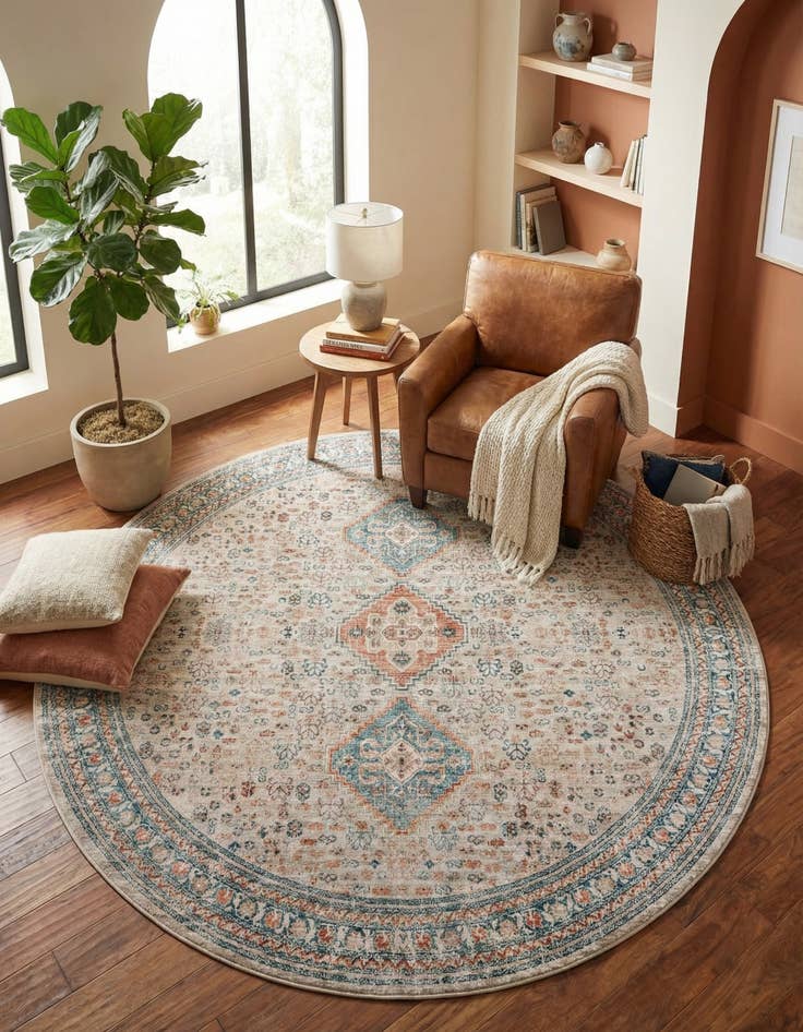 Detail image of 10' 2 x 10' 2 Newport Round Rug