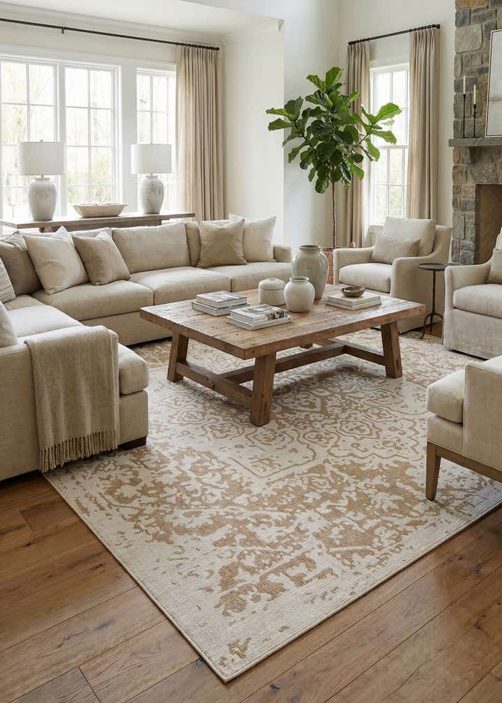 13' x 13' Easy-Clean Jill Zarin Dubai Indoor / Outdoor Square Rug