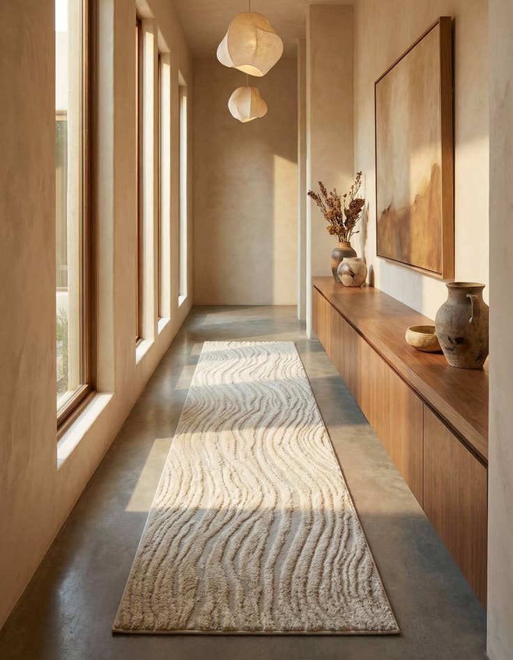 Detail image of  2' 7 x 10' Sepia Runner Rug