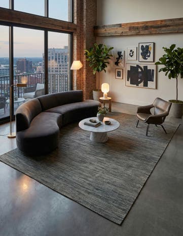 6' 10 x 9' 4 Hand Woven Kilim Modern Wool Rug