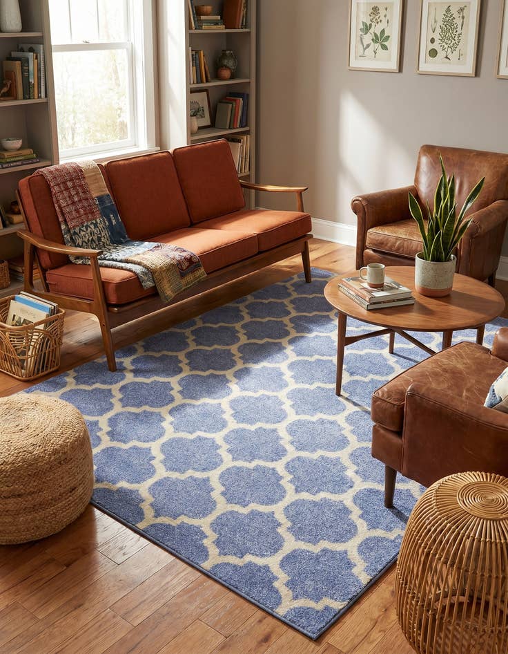 Detail image of 9' x 12' Trellis Rug
