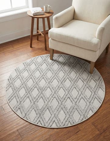 Sandy Beige Arlo Round Rug