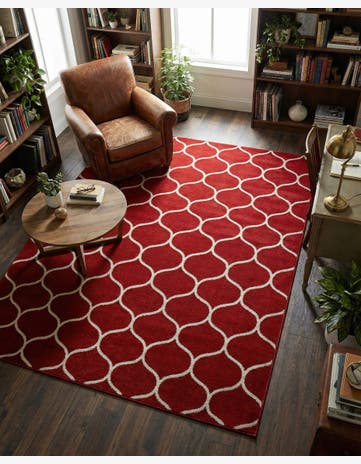 7' 10 x 10' Trellis Frieze Rug