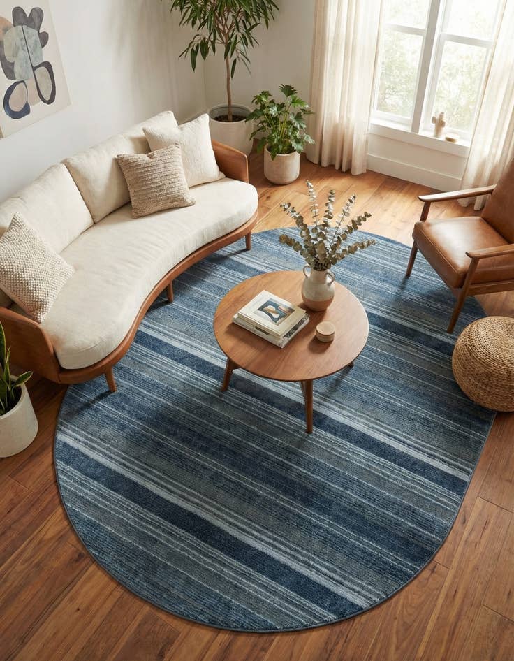 Detail image of 7' 10 x 10' 2 Gemstone Oval Rug