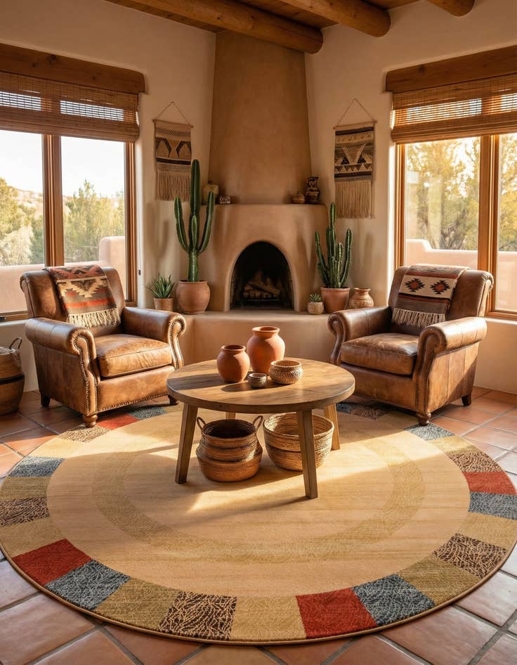 Detail image of 8' x 8' Kashkuli Gabbeh Round Rug