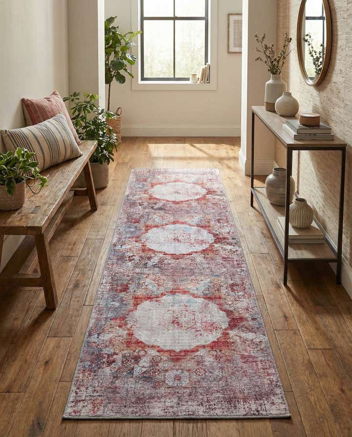 80cm x 305cm Waschbar Yara Läufer Teppich