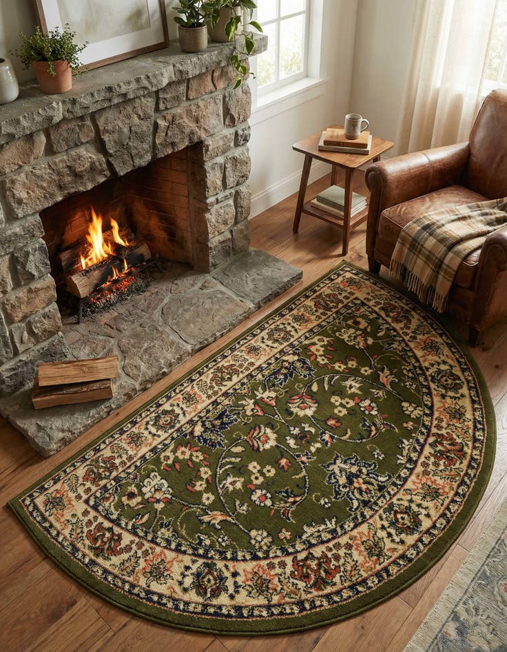 Detail image of 3' x 6' Yasmin Hearth Rug
