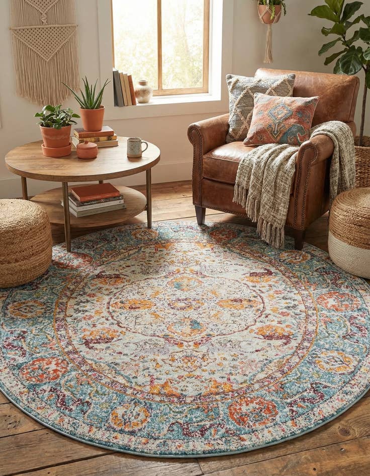 Detail image of 6' x 6' Santiago Round Rug