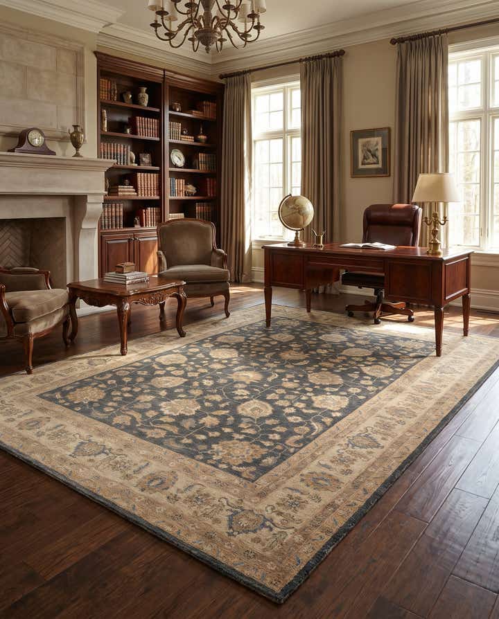 9' 2 x 12' Hand Knotted Ziegler Rug
