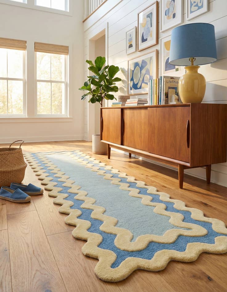 Detail image of 2' 7 x 10' Happy Rugs Wool Runner