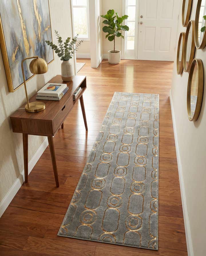 2' x 8' Vogue Geo Runner Rug