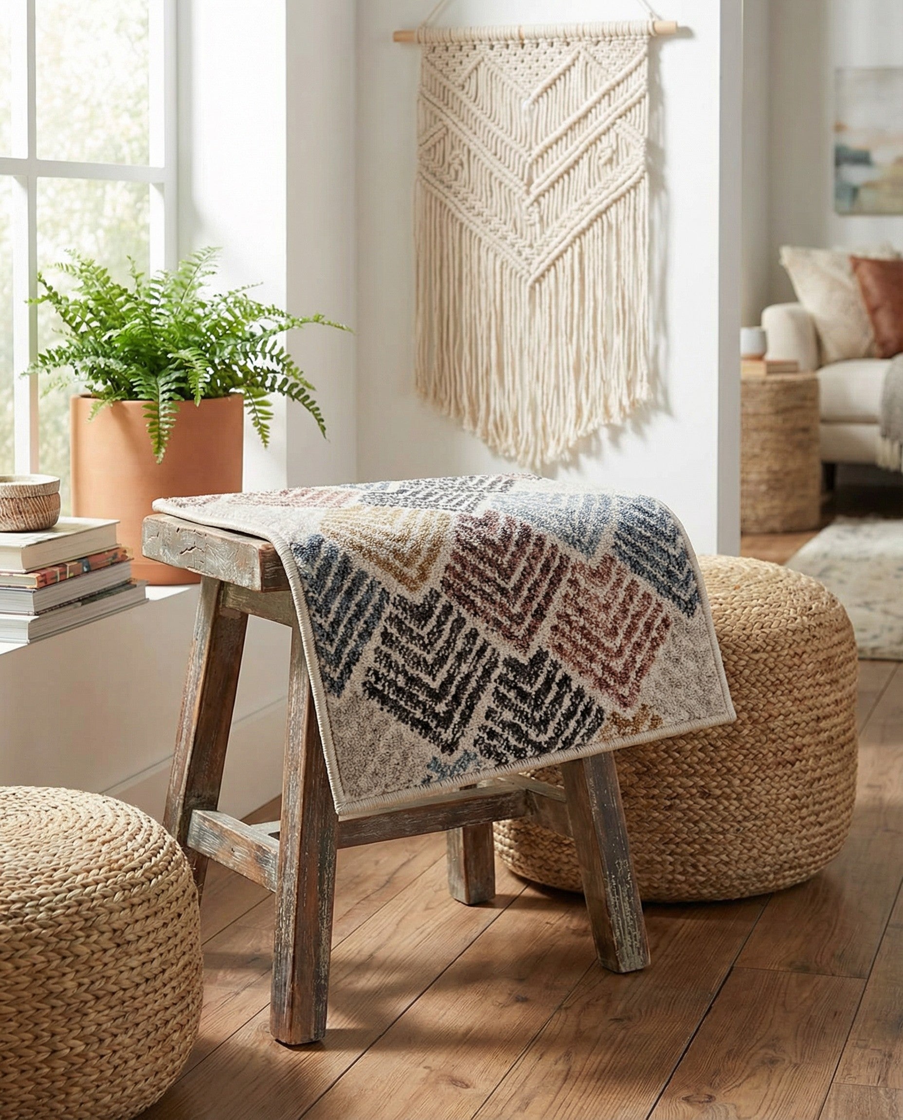 1' 4 x 1' 4 Eco Trellis Sample Rug