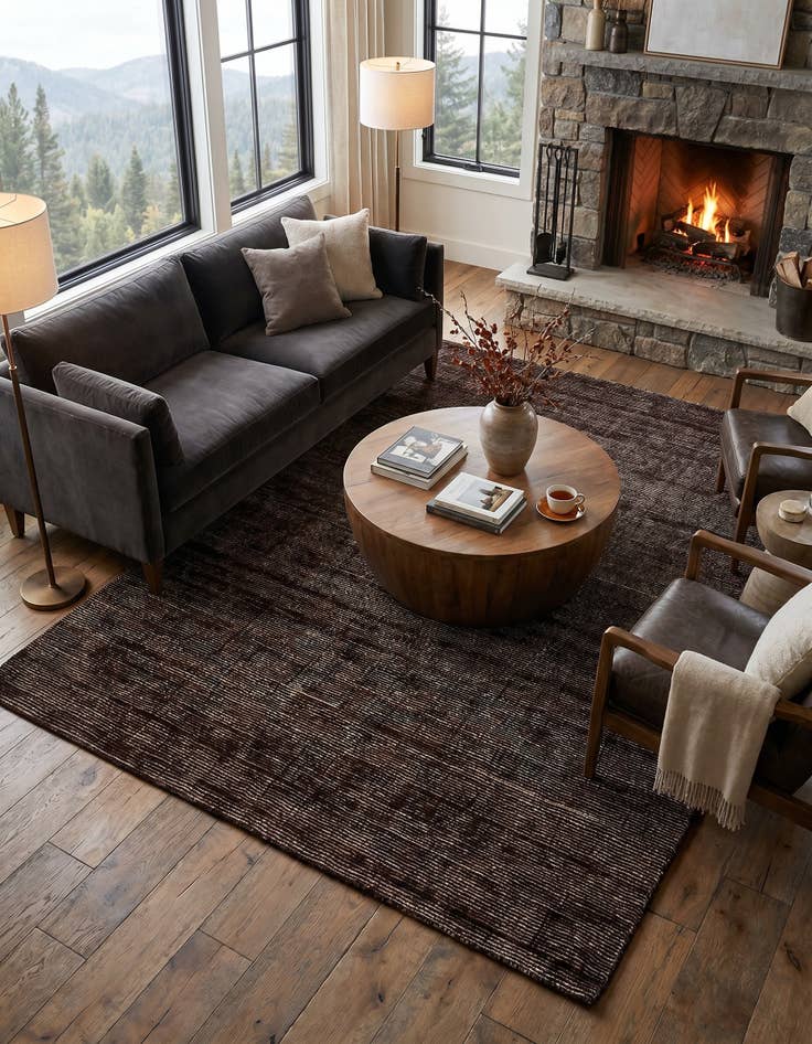 Detail image of 7' 10 x 11' WoolCraft Geometric Rug
