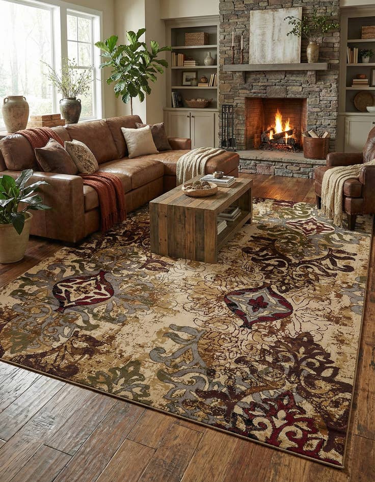 Detail image of 9' x 12' Coffee Shop Rug