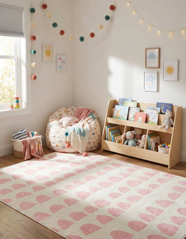 Detail image of 4' x 6' Whimsy Kids Rug