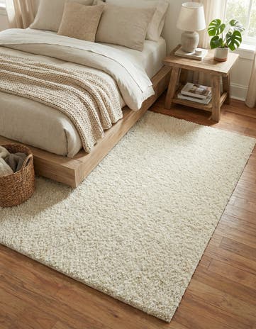 5' x 7' Solid Shag Rug