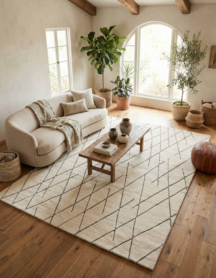 Detail image of 7' 10 x 10' Atlas Moroccan Wool Rug