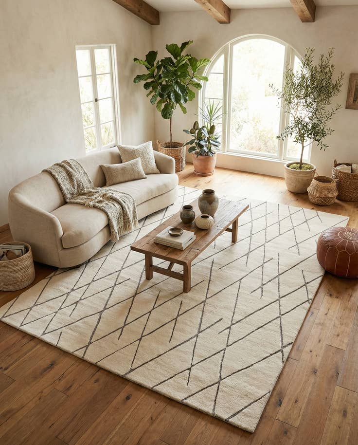 Detail image of 7' 10 x 10' Atlas Moroccan Wool Rug