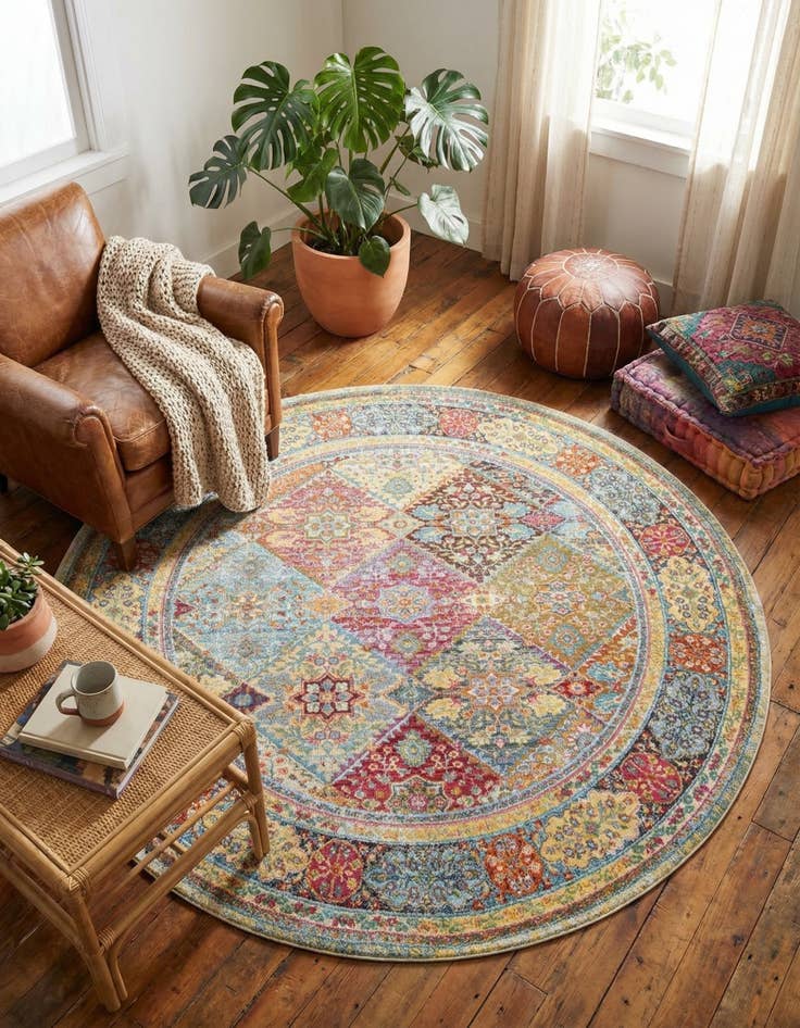 Detail image of 8' x 8' Santiago Round Rug