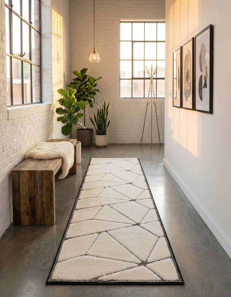 Detail image of 2' 7 x 12' Prismatic Runner Rug