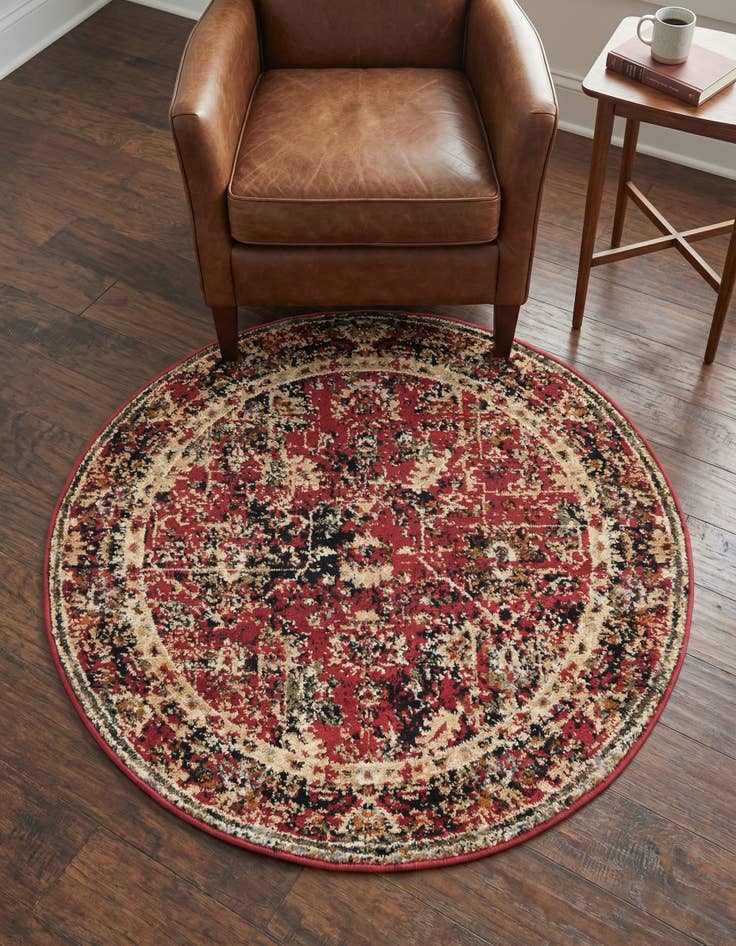 Detail image of 3' x 3' Saturn Round Rug