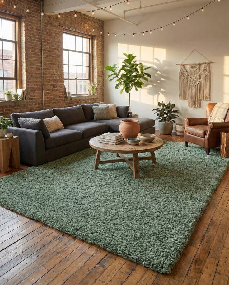 Detail image of 10' x 14' Zermatt Shag Rug