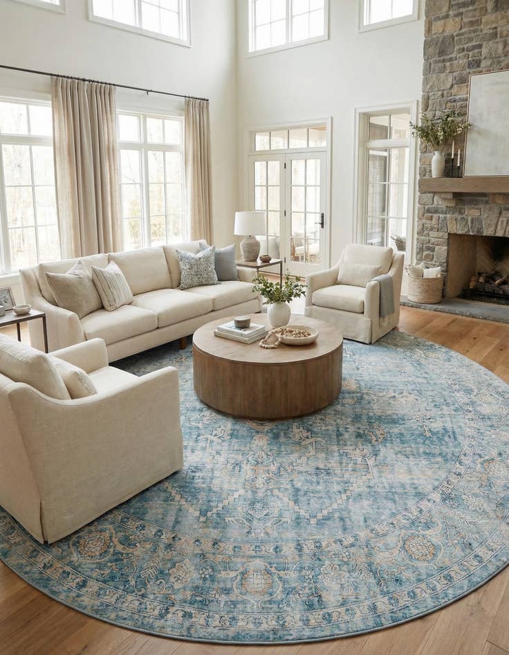 Detail image of 10' 2 x 10' 2 Newport Round Rug