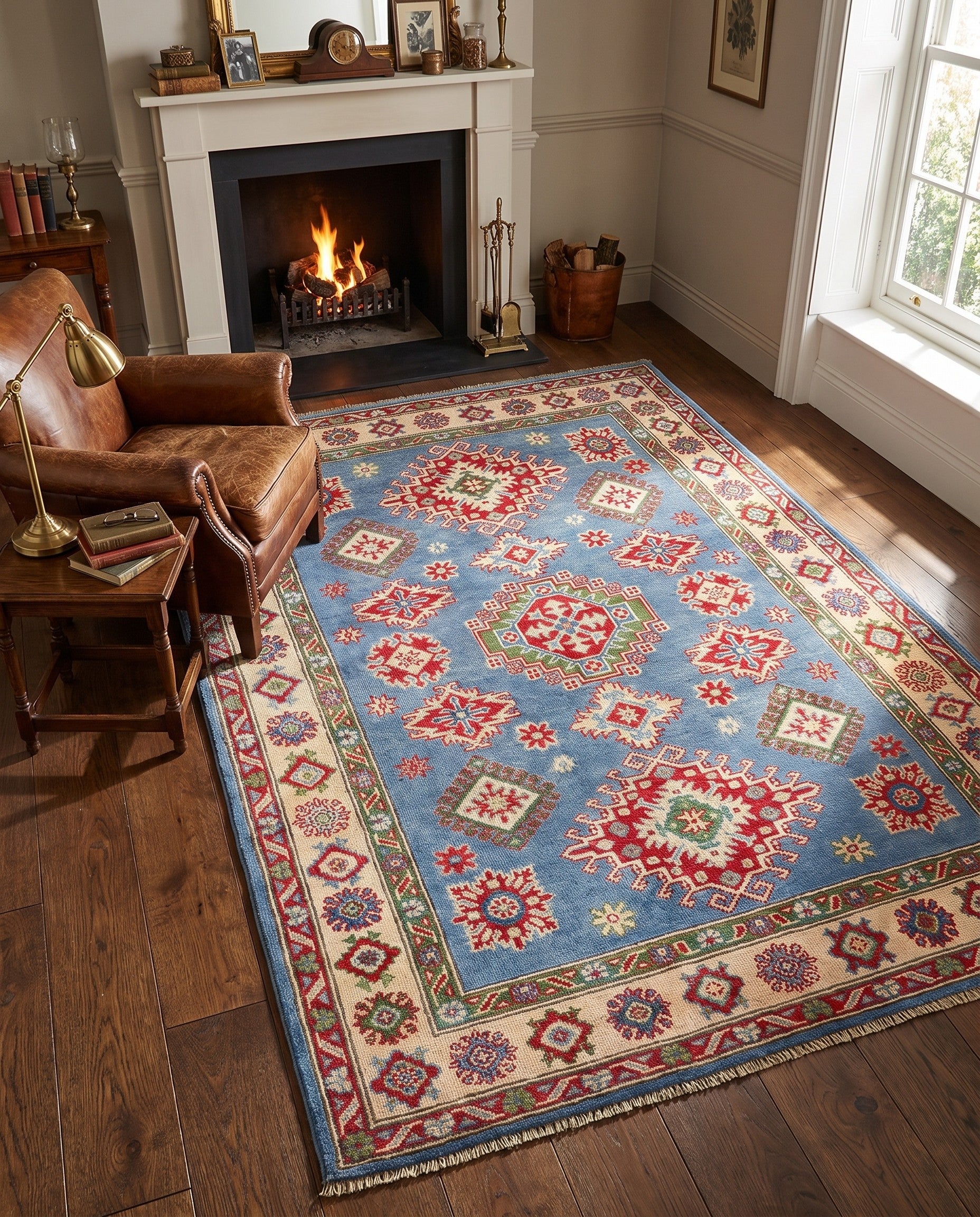Detail image 3 of 10: 4' x 6' 2 Hand Knotted Kazak Rug