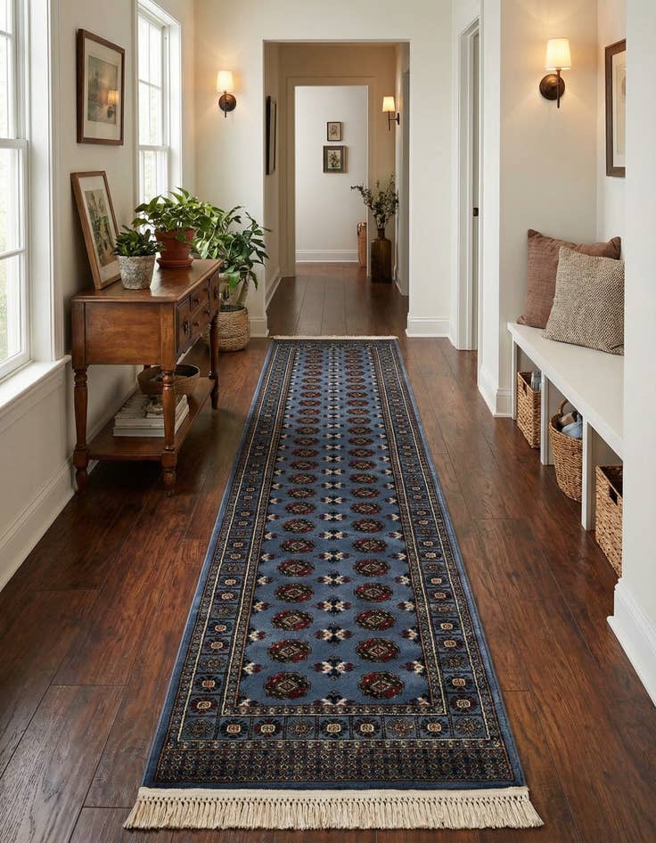 Detail image of 2' 7 x 12' Bokhara Runner Rug