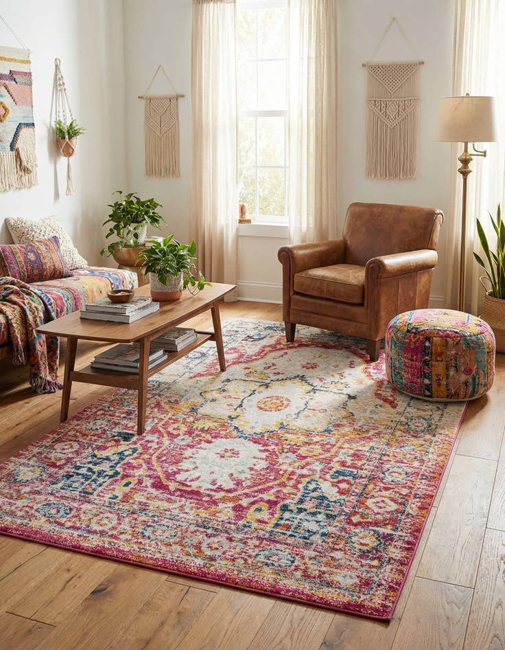 Detail image of 5' 3 x 8' Madeline Vintage Rug