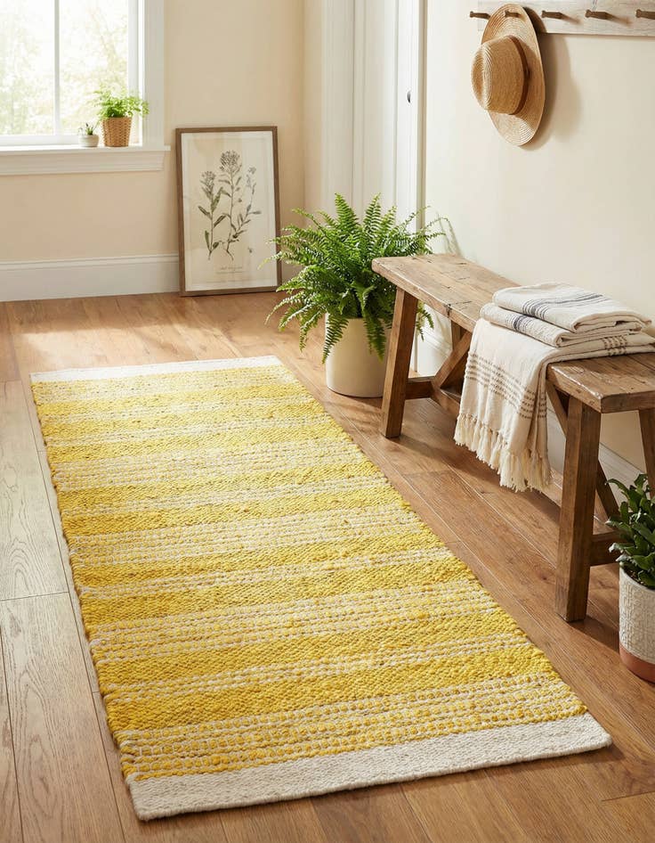 Detail image of 2' x 5' 1  Hand Woven Lariat Runner Rug