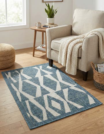 2' x 3' 1 Easy-Clean Baja Indoor / Outdoor Rug