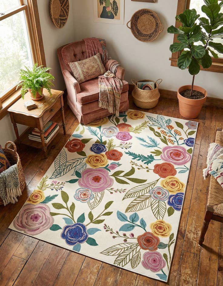 Detail image of 4' x 6' Blossom Rug