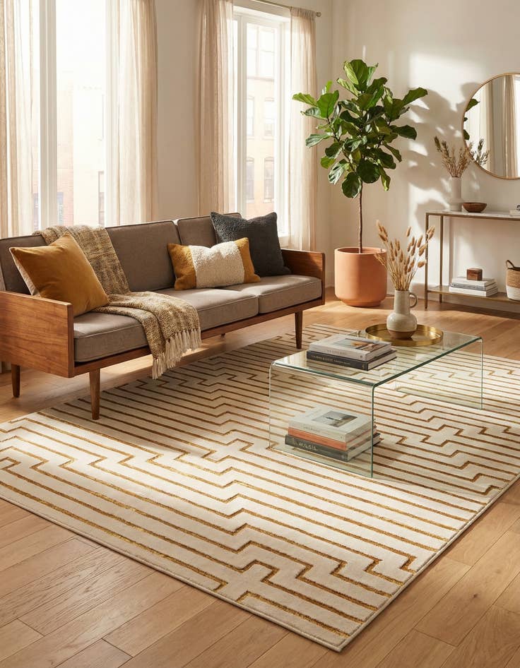 Detail image of 6' x 9' Vogue Geo Rug