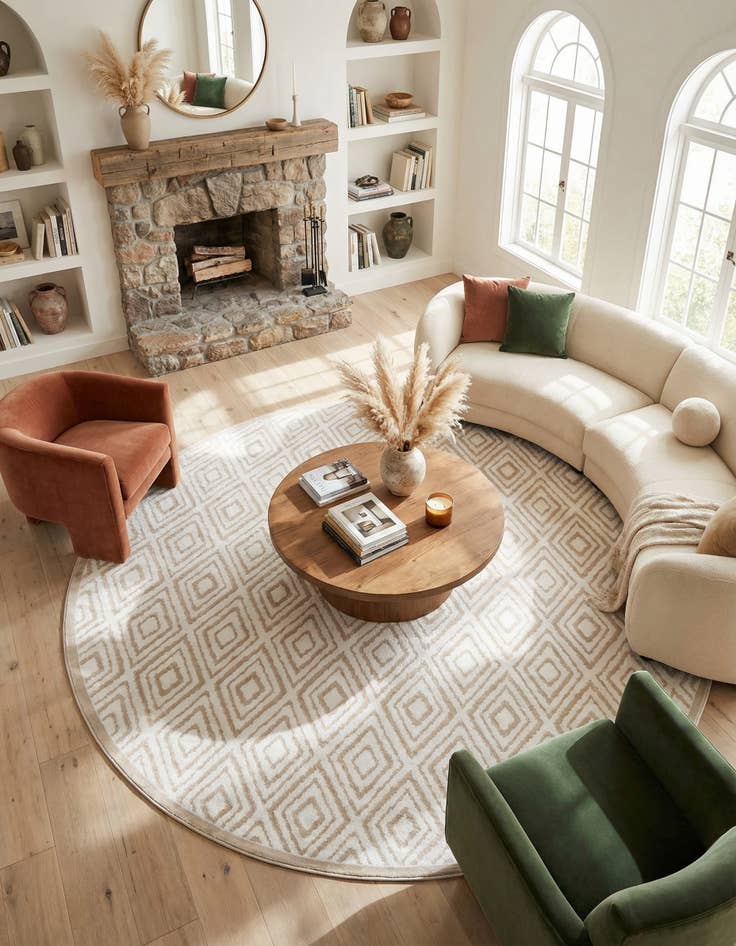 Detail image of  10' 8 x 10' 8 Hermitage Round Rug